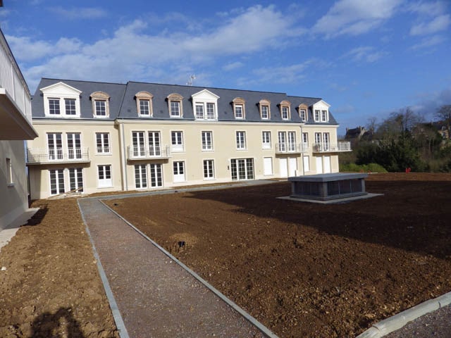 Construction d’un ensemble de 78 logements collectifs a Falaise répartis en trois bâtiments pour SEDELKA, un des plus important promoteur à envergure régionale